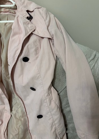 Pembe Kadın Trençkot - Görsel 5