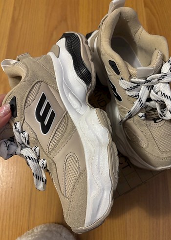 Bej Kadın Spor Ayakkabı - Görsel 4