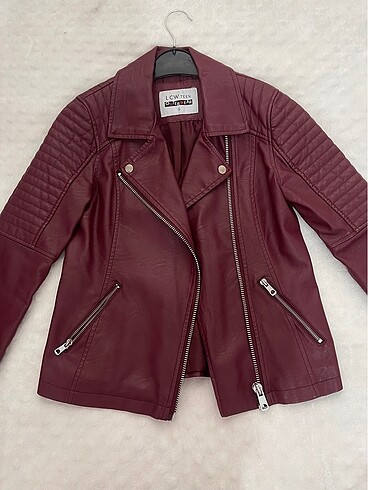 LC Waikiki LCW bordo deri ceket