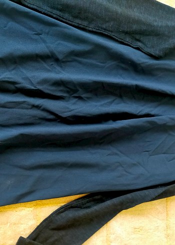 Lacivert Triko Uzun Kollu Bluz - Görsel 3