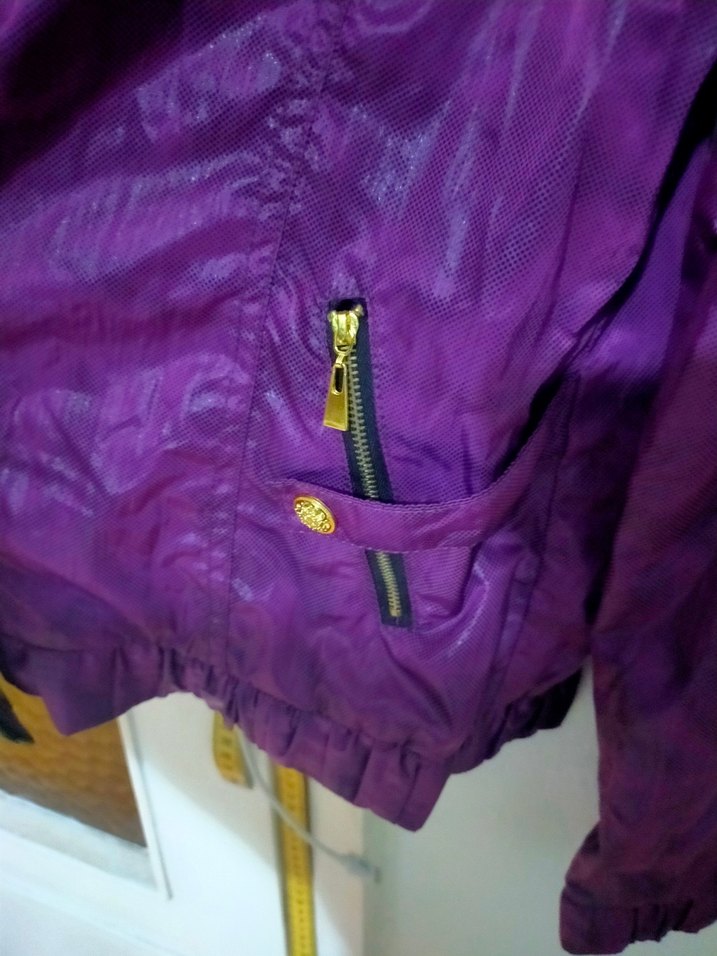 Mor Kadın lFermuarlı Ceket s - Görsel 3