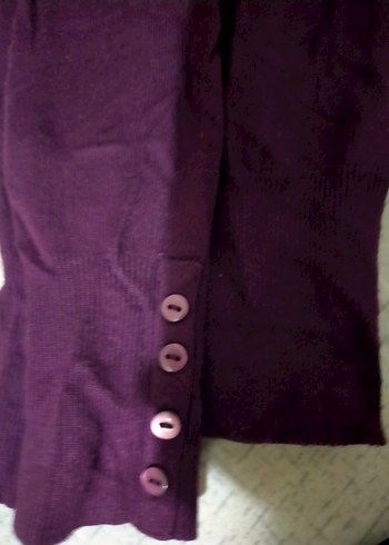 Mor Uzun Kollu Kadın Triko Kazak LC Waikiki s - Görsel 2