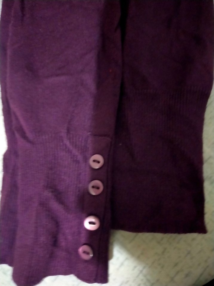 Mor Uzun Kollu Kadın Triko Kazak LC Waikiki s - Görsel 2