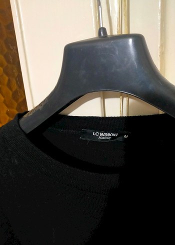 Kadın Siyah Uzun KolluSalaş Kazak LC Waikiki - Görsel 2