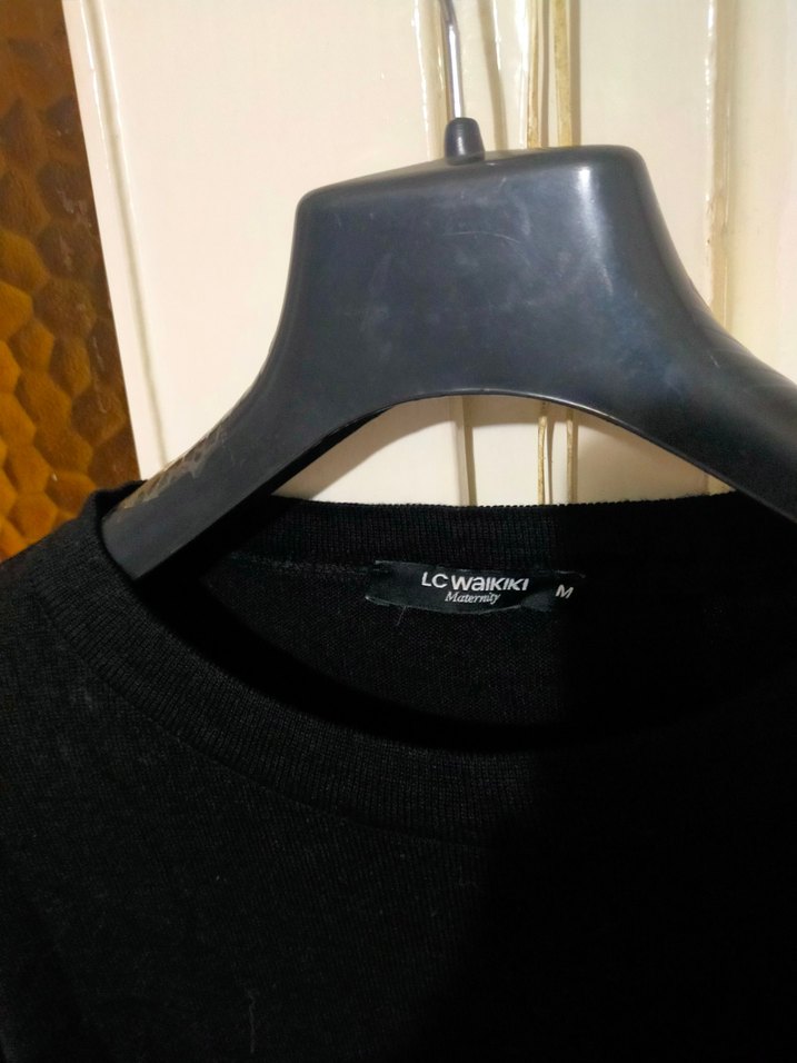 Kadın Siyah Uzun KolluSalaş Kazak LC Waikiki - Görsel 2