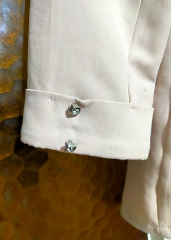 Bej Kadın Midi Blazer m beden - Görsel 4