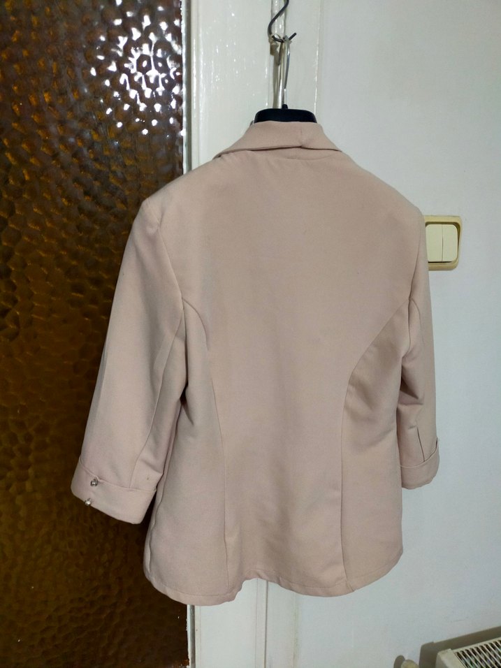 Bej Kadın Midi Blazer m beden - Görsel 3