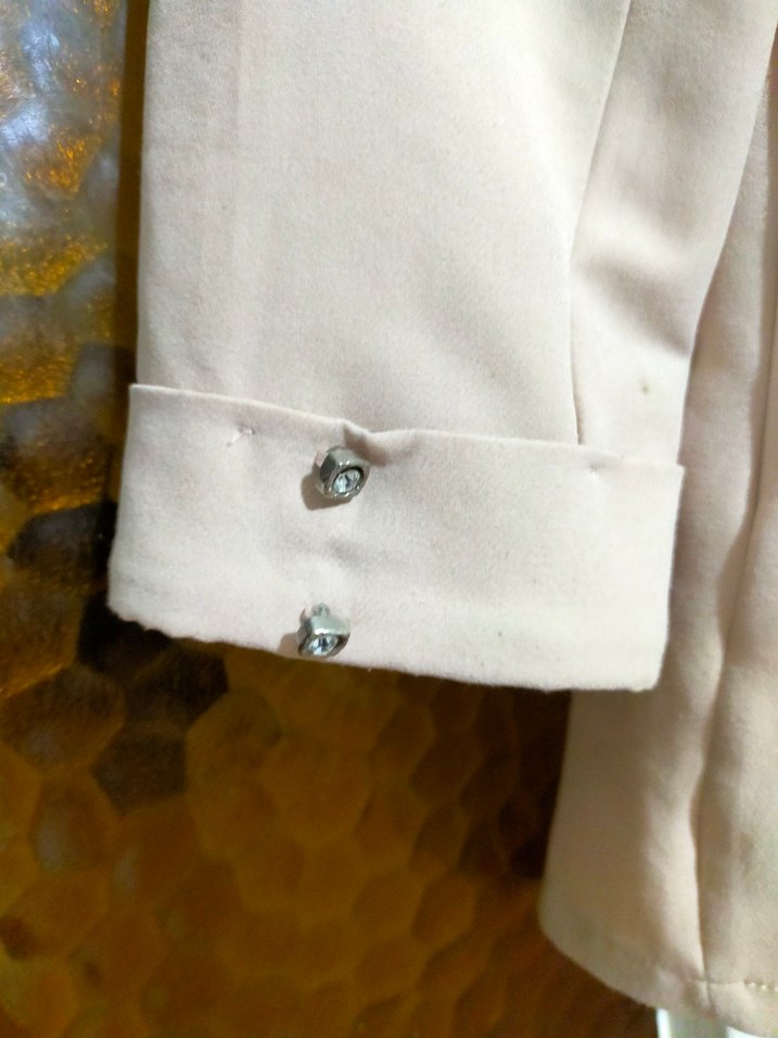 Bej Kadın Midi Blazer m beden - Görsel 4