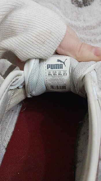 42.5 Beden beyaz Renk Puma ayakkabi