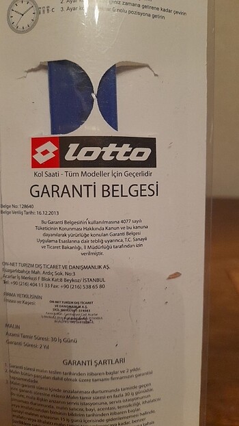  Beden mavi Renk Lotto Silikon kol saati