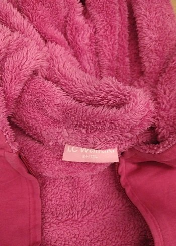 Kapüşonlu Kız Çocuk yelek - Görsel 2