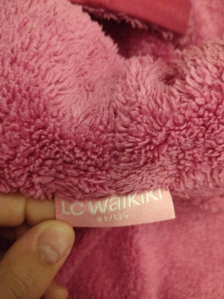 Kapüşonlu Kız Çocuk yelek - Görsel 4