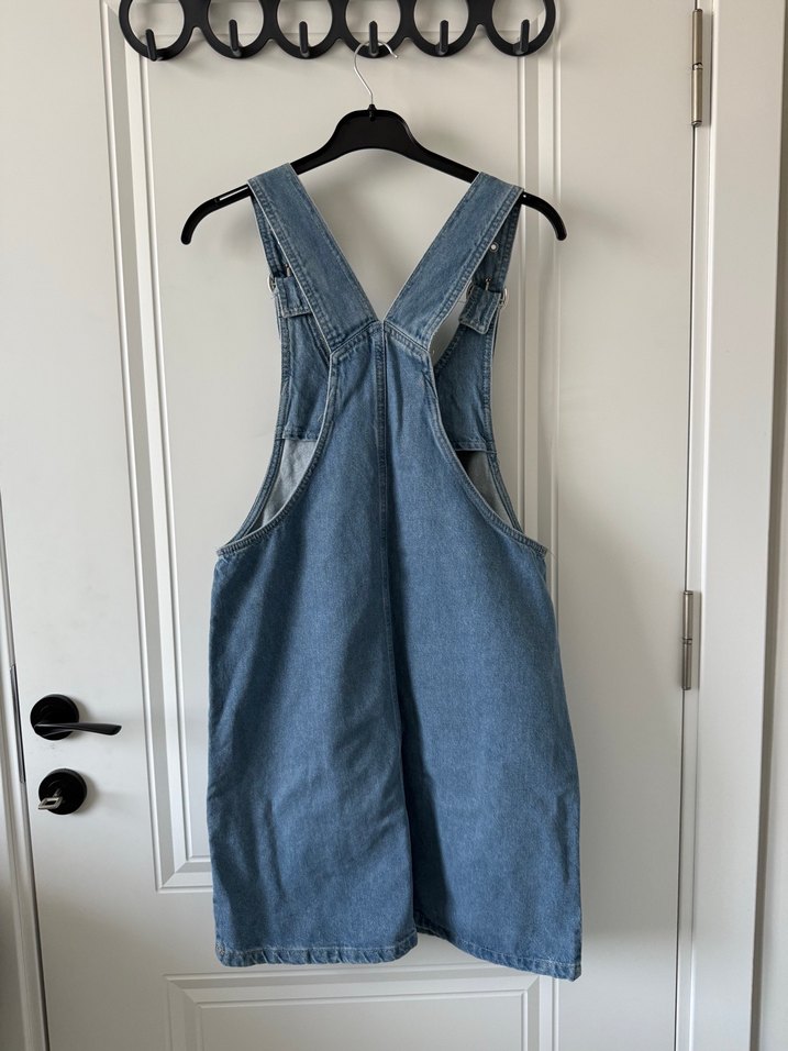 Kadın Kot Askılı Midi Tulum elbise - Görsel 2