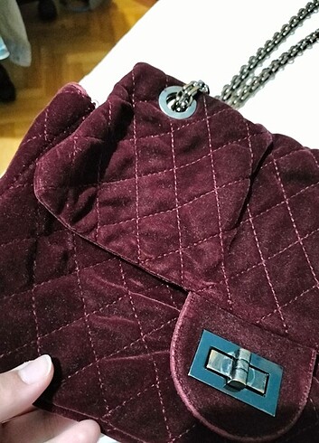 Diğer BORDO KADİFE ÇANTA 
