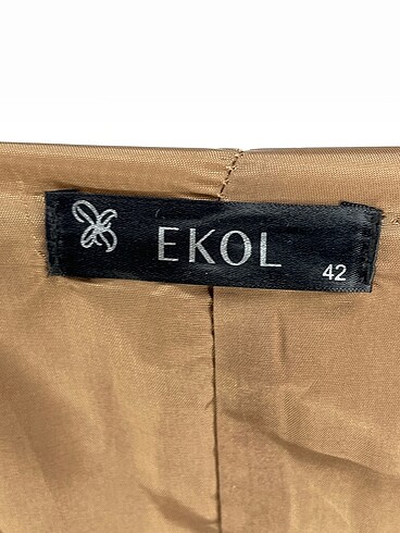 42 Beden camel Renk Ekol Kısa Elbise %70 İndirimli.
