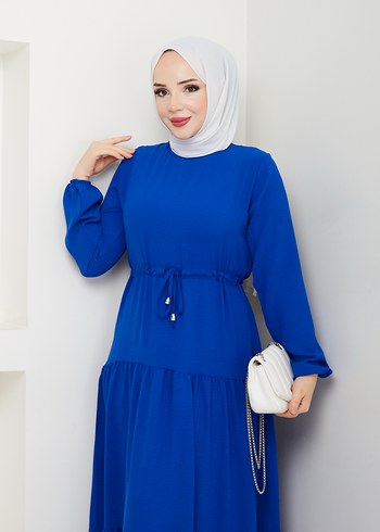 diğer Beden BELDEN TÜNELLİ ELBİSE SAKS MAVİSİ