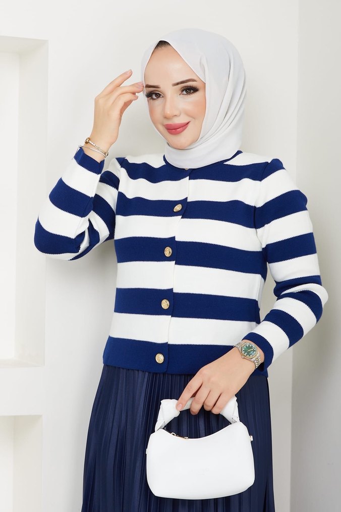 TRİKO VE PLİSELİ ETEK KOMBİNİ - Görsel 2