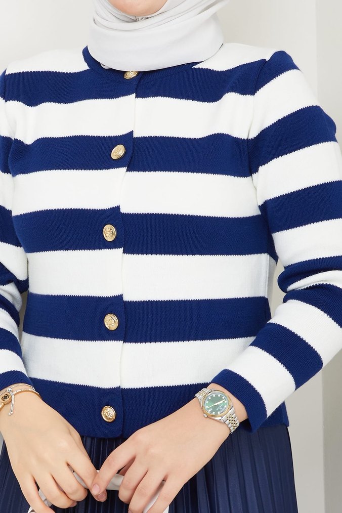 TRİKO VE PLİSELİ ETEK KOMBİNİ - Görsel 4