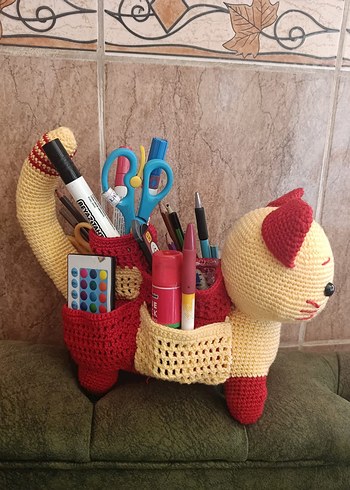 El Örgüsü Bohem Kedi Kalemlik - Görsel 2