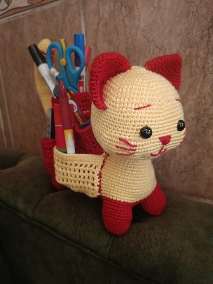 El Örgüsü Bohem Kedi Kalemlik - Görsel 3