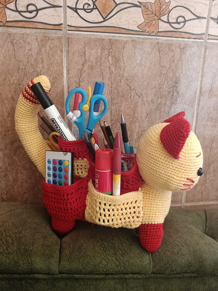 El Örgüsü Bohem Kedi Kalemlik - Görsel 2