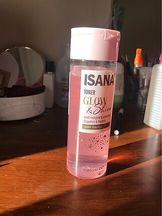 Isana glow&shine tonik / cilt toniği rossmann