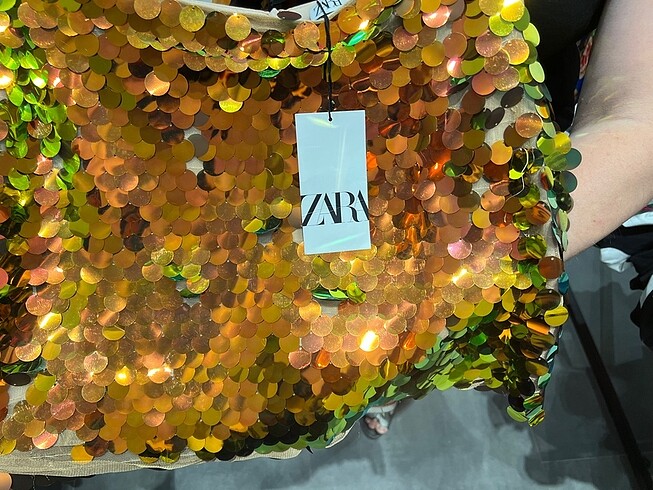 ZARA VİRAL PAYETLİ ETEK