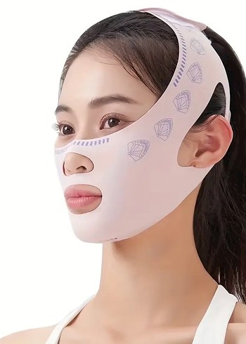 V-Line Yüz Sekillendirme Germe Maskesi - Görsel 5