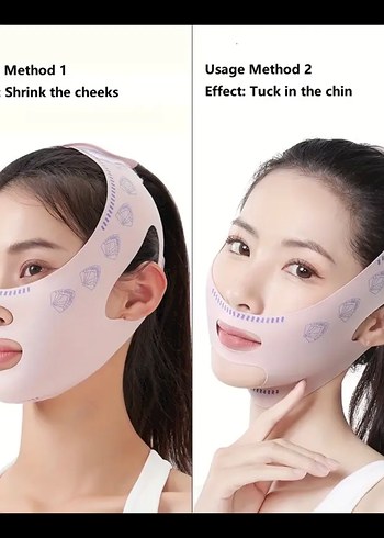 V-Line Yüz Sekillendirme Germe Maskesi - Görsel 4