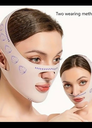 V-Line Yüz Sekillendirme Germe Maskesi - Görsel 3