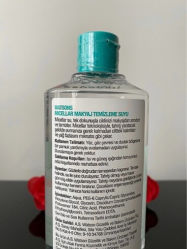Garnier Watsons micellar makyaj temizleme suyu