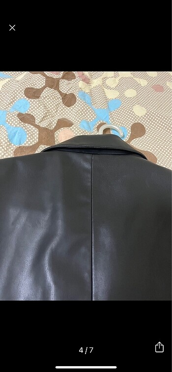 s Beden siyah Renk Bershka deri blazer
