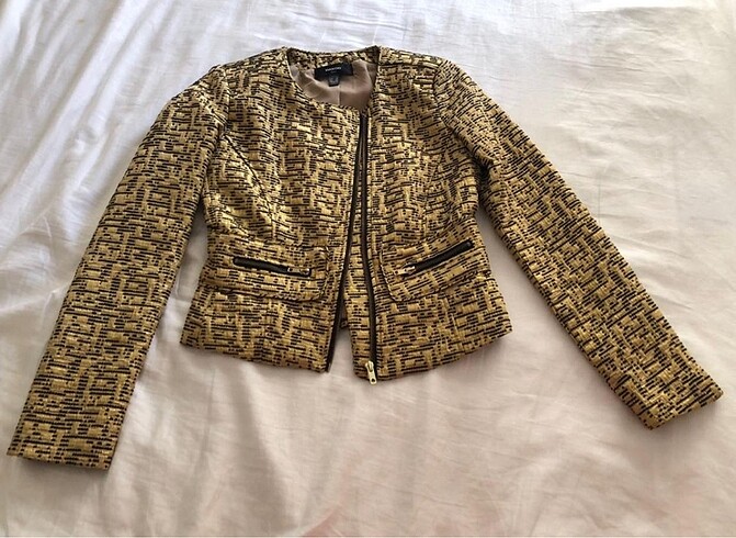 Gold altın mango suit ceket