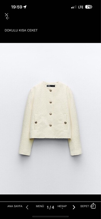 Zara ceket