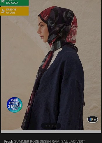  Beden fresch scarf lacivert şal