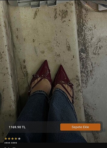 Bordo topuklu ayakkabı 