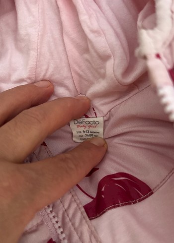 Kız Çocuk Kapüşonlu Fermuarlı Pembe Yelek - Görsel 2