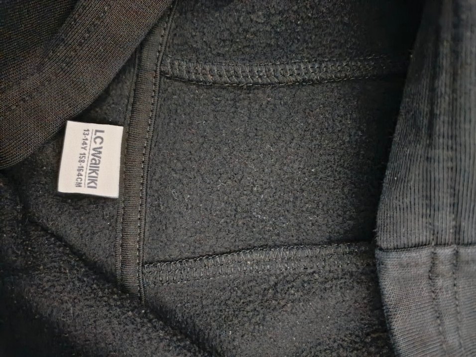 Siyah Kapüşonlu Baskılı Erkek Sweatshirt ve Eşofman - Görsel 3