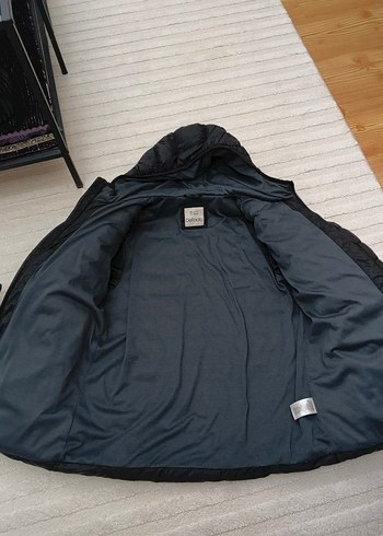 Siyah Fermuarlı Kadın Kışlık Mont - Görsel 3