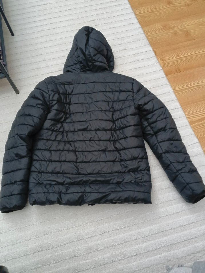 Siyah Fermuarlı Kadın Kışlık Mont - Görsel 2