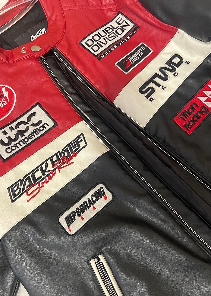 pull&bear unisex deri ceket - Görsel 2