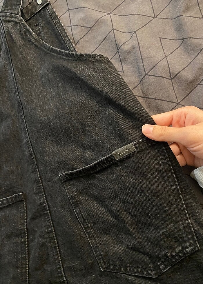 bershka kot tulum elbise - Görsel 3