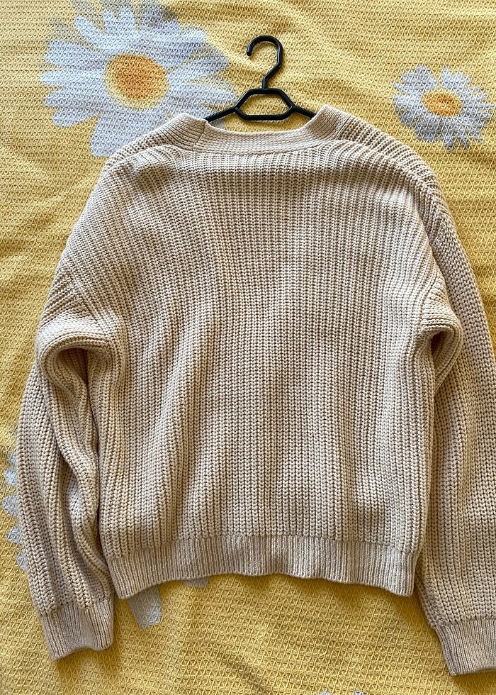 v yaka örme hırka - Görsel 4