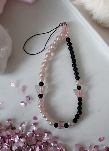 İncili Telefon Charm 