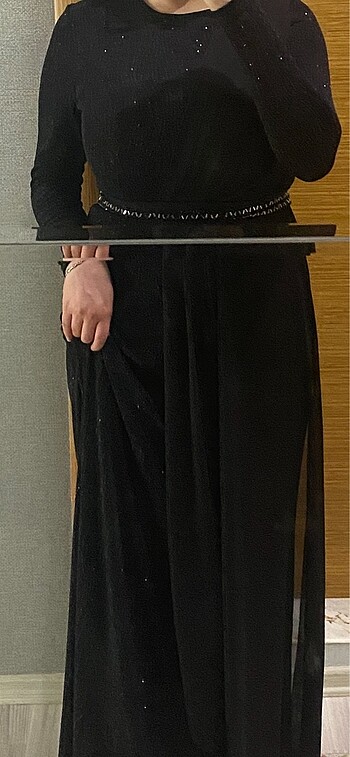 m Beden siyah Renk Düğünlük abiye