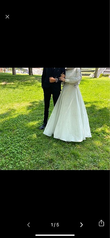 Beyaz abiye / nikah elbisesi