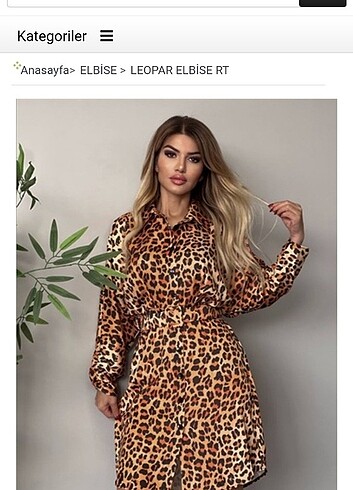 Leoparlı Elbise