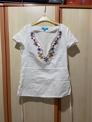Vintage keten bluz