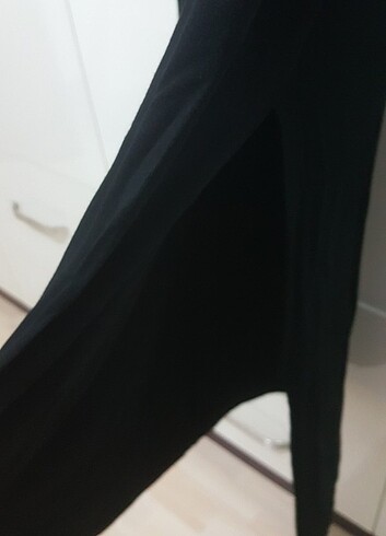 s Beden siyah Renk Askılı elbise 