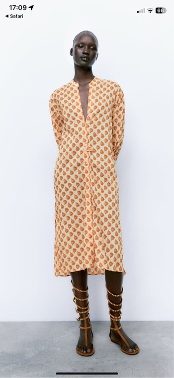 Zara tunik elbise